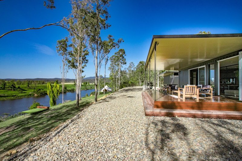 A magic blend of metal, bush and water